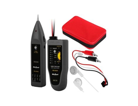 Szukacz par przewodów WIRE TRACKER z testerem kabli RJ45 REBEL RB-806R