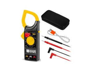 Multimetr cęgowy z pomiarem temperatury i rezystancji izolacji miernik uniwersalny z wyświetlaczem LCD REBEL RB-266