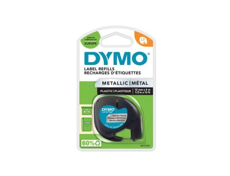 Taśma DYMO LT plastikowa 12mm / 4m metalizowana 91208
