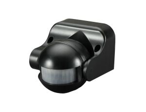 Czujnik ruchu / zmierzchu PIR zewnętrzny LED czarny 180stopni 6S-CR1-B