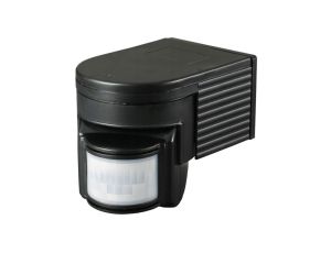 Czujnik ruchu / zmierzchu PIR zewnętrzny LED czarny 180stopni 6S-CR2-B