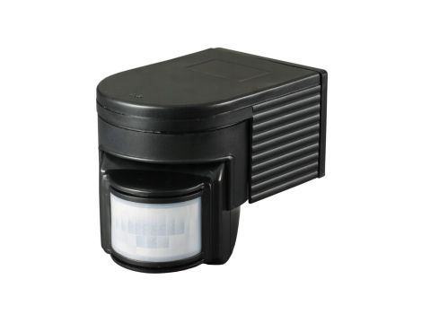 Czujnik ruchu / zmierzchu PIR zewnętrzny LED czarny 180stopni 6S-CR2-B