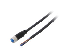 Przewód przyłączeniowy M8 -PIN 3 proste 5m wtyk 60VAC 4A IP67 YF8U13-050UA1XLEAX