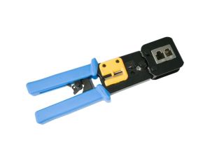 Zaciskarka przelotowych wtyków modularnych RJ45 (8p8c) i telefonicznych RJ12 (6p6c) RJ11 (6p4c) Alantec