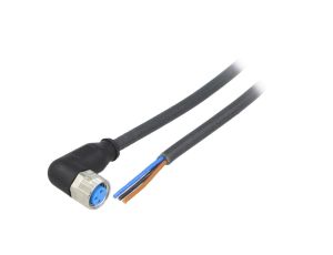 Przewód przyłączeniowy M8 -PIN 3 kątowe 2m wtyk 60VAC 4A IP67 YG8U13-020UA1XLEAX