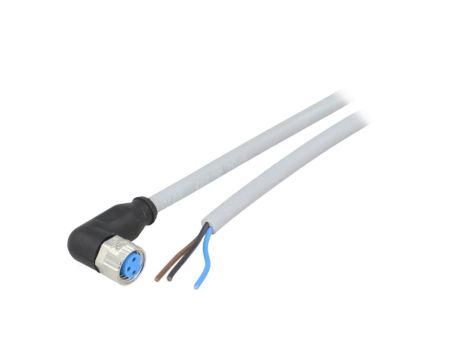 Przewód przyłączeniowy M8 PIN 3 kątowy 10m wtyk 60VAC 4A -3080C YG8U13-100VA1XLEAX