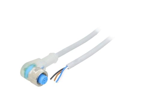 Przewód przyłączeniowy M12 PIN 4 kątowe 2m wtyk 4A -3080C YI2A14-020VB3XLEAX