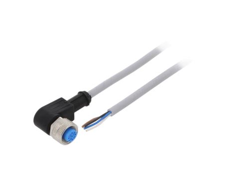 Przewód przyłączeniowy M12 PIN 4 kątowy 10m wtyk 250VAC 4A -3080C YG2A14-100VB3XLEAX