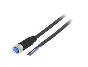 Przewód przyłączeniowy M8 -PIN 3 proste 2m wtyk 60VAC 4A IP67 YF8U13-020UA1XLEAX