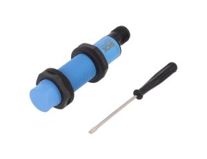 Czujnik pojemnościowy Zasięg 312mm Uzas 1036VDC -PIN 4 CM18-12NPP-EC1
