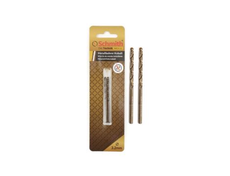 Wiertło do metalu kobaltowe 3,1mm wiertła 2szt HSS-Co Schmith