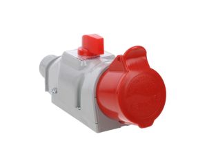 Gniazdo 16A/5 z wyłącznikiem L-O-P 195