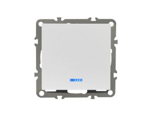 QUADRA Łącznik krzyżowy podświetlany biały