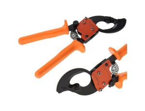Nożyce do kabli i przewodów 240 mm2 / FI: 32mm / Nożyce zapadkowe do kabli 240 / Obcinaki zębatkowe do kabli / NZF-32A
