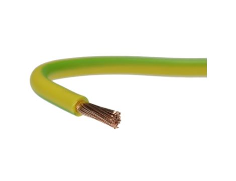 Przewód instalacyjny H05V-K / LgY 0,35 500V żółto-zielony linka giętka Texsim /100m/