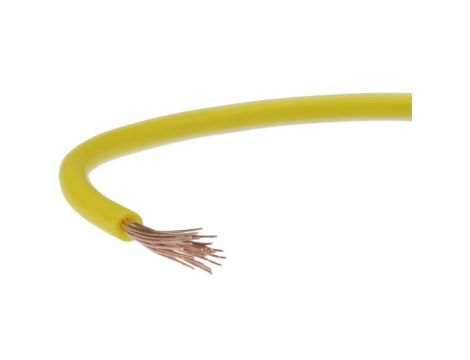 Przewód instalacyjny H05V-K / LgY 0,35 500V żółty linka giętka Texsim /100m/