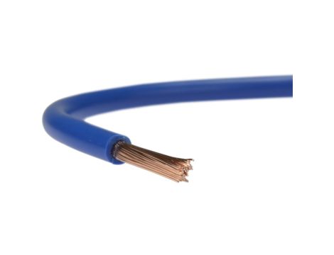 Przewód instalacyjny H05V-K / LgY 0,35 500V niebieski linka giętka Texsim /100m/