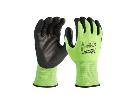 Rękawice robocze odblaskowe XL/10 odporne na przecięcia, antyprzecięciowe, poziom ochrony 3/C MILWAUKEE