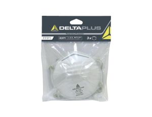 Zestaw 3 półmasek FFP1 M3FP1, kolor: biały, rozmiar: regulowany / M3FP1