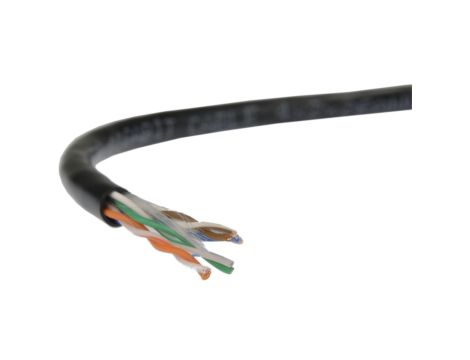 Kabel sieciowy A-LAN linka, 100 miedź KIU5LINKA100BL (UTP 100m kat. 5e kolor czarny)