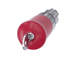 Przycisk bezpieczeństwa 22mm z zamkiem Siemens SSG10 metal czerwony 40mm 2 klucze IP69k SIRIUS ACT 3SU1050-1HR20-0AA0