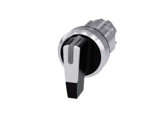 Przełącznik 3 pozycyjny 22mm czarny/biały dł pióro z samopowrotem IOIO możl podświetl IP69k SIRIUS ACT 3SU1052-2CM60-0AA0
