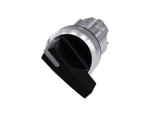 Przełącznik 2 pozycyjny 22mm czarny dł pióro z samopowrotem OI możl podświetlenie metal IP69k SIRIUS ACT 3SU1052-2CC10-0AA0