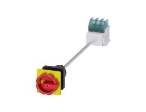 Rozłącznik główny/awaryjny 3P 32A 11.5kW AC23A 400V montaż na płycie z wałkiem pokrętło otwór centralny 22.5 mm 3LD2244-0TK53