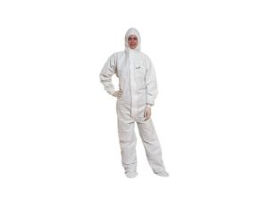 Kombinezon z kapturem Deltatek 5000 biały rozmiar XL DT117XG