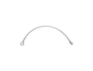 Zawiesie z liny stalowej galwanizowanej fi 8 mm z osłoną 2 pętle z kausza dł. 1 m kolor - rozmiar 1 M ANTI AM007