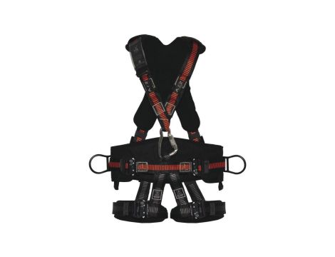 Szelki do pracy w podwieszeniu 5 punktów zaczepowych klamry automatyczne kolor czarno-pomarańczowy rozmiar S/M/L ANTI HAR35TCAG