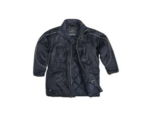 Kurtka z poliestru powlekanego PVC idealna do niskich temperatur kolor granatowy rozmiar 3XL CORP HELSIBM3X