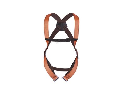 Szelki z 1 punktem zaczepowym - 2 klamry regulacyjne boczne kolor pomarańczowy rozmiar XL/XXL ANTI HAR11XX