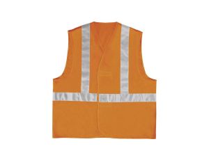 Kamizelka ostrzegawcza z poliestru z dwoma pasami - montaż szelkowy kl. 2 kolor pomarańczowy fluo rozmiar XXL CORP GILP4ORXX