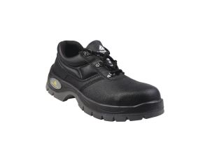 Półbuty ze skórzanego kruponu barwionego podeszwa z dwuwarstwowego pu kolor czarny rozmiar 39 PIED JET2S1NO39