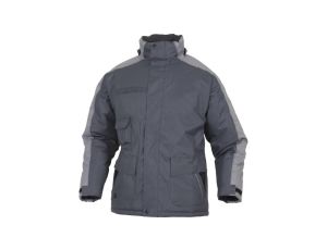 Kurtka z poliestru oxford powlekanego poliuretanem kolor szary rozmiar 3XL CORP NORDLGR3X