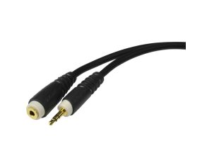 KLOTZ Przedłużacz Audio AUX mini Jack 3,5mm Stereo (wtyk / gniazdo) 3m