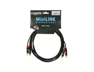 KLOTZ Kabel Audio 2x RCA Cinch (wtyk) / 2x RCA Cinch (wtyk) 3m