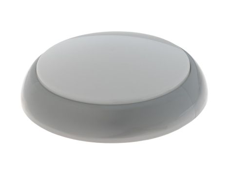 Oprawa KAJKO XL, LED, 19W, 4000K, 1900lm, srebrna-polipropylen, klosz matowy-poliwęglan, IP44, IK10 A2909SR-MP