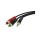 KLOTZ Kabel Audio AUX mini Jack 3,5mm Stereo (wtyk) / 2x RCA Cinch (wtyk) 6m