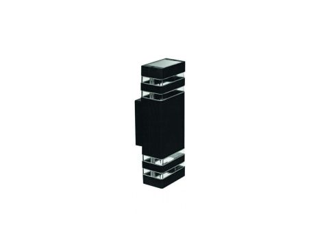 Oprawa elewacyjna OE-1S antracyt 2xgu10 podwójna szybka ELEV-DG-K-A 110x100x320