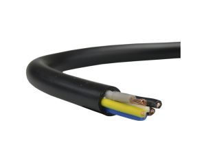Przewód prądowy H05VV-F / OWY 500V 5x1 warsztatowy czarny linka Elektrokabel /50m/