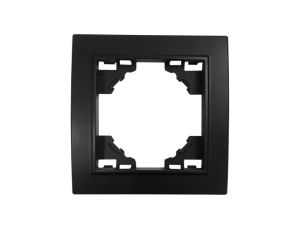 QUADRA Ramka pojedyncza czarna matowa