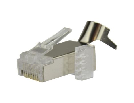 Wtyk modularny RJ45 8P8C kat.6A, kat.7 ekranowany FTP NEKU WORECZEK 100szt.