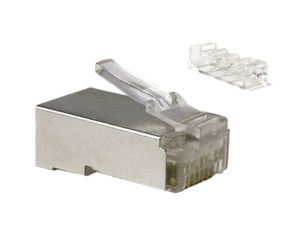 Wtyk RJ45 kat.6 STP Alantec srebrny 100szt.