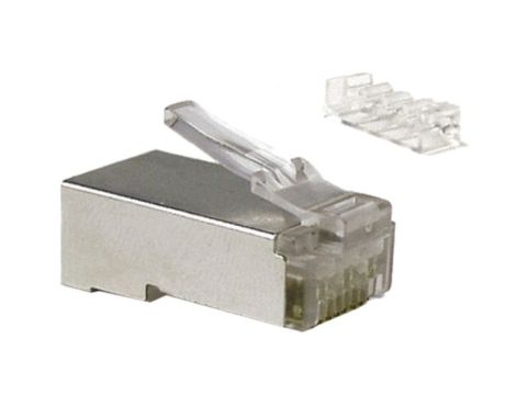 Wtyk RJ45 kat.6 STP Alantec srebrny 100szt.