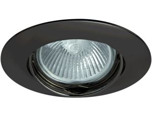 Oczko 50W/12V MR16 IP20 okrągłe ruchome aluminiowe matowy czarny DIO DTO2B-MB GXPL058