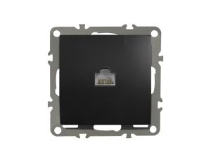 QUADRA Gniado komputerowe RJ45 LAN czarne matowe