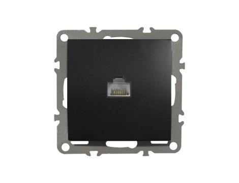 QUADRA Gniado komputerowe RJ45 LAN czarne matowe