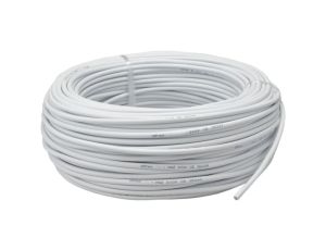 Przewód prądowy H03VV-F / OMY 300V 2x1 biały linka Elektrokabel /50m/